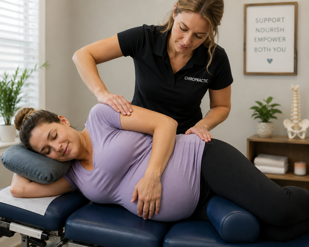 chiropractor-treating-pregnant-mother